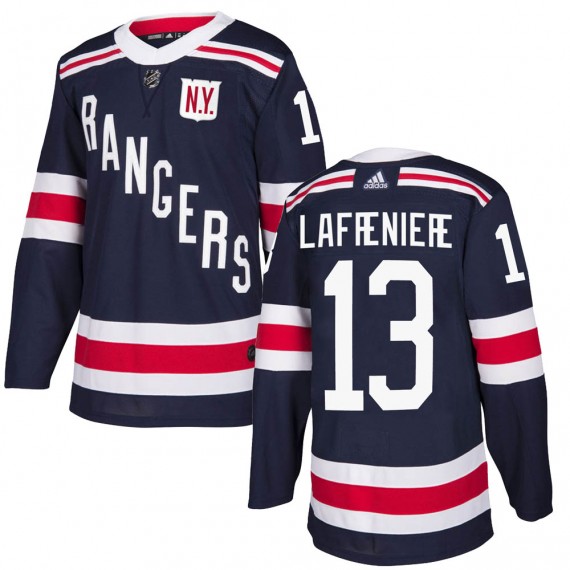 Men's New York Rangers #13 Alexis Lafreni??re Navy Winter Classic Home Stitched Jersey